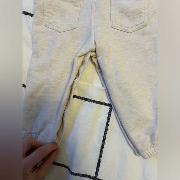 Baby B’Gosh Sweat Overalls Cream Size 12 Months - Picture 6 of 7